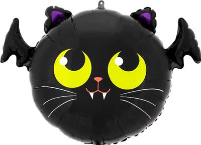 Halloween Batcat Shape Foil Balloon 20 in.