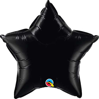 Globo de aluminio con forma de estrella sólida, 36 pulgadas, color negro zafiro