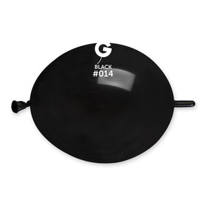 Solid Balloon Black G-Link #014 - 6 in.
