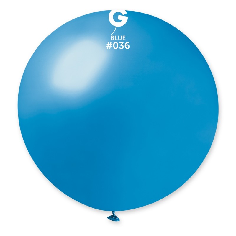 Globo metalizado azul n.° 036 - 31 pulgadas (x1)