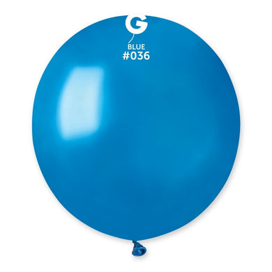 Metallic Balloon Blue #036 - 19 in.