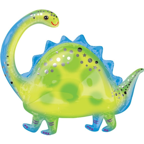 Brontosaurus Dinosaur Foil Balloon 32 in.