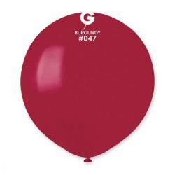 Solid Balloon Burgundy #047 - 19 in.
