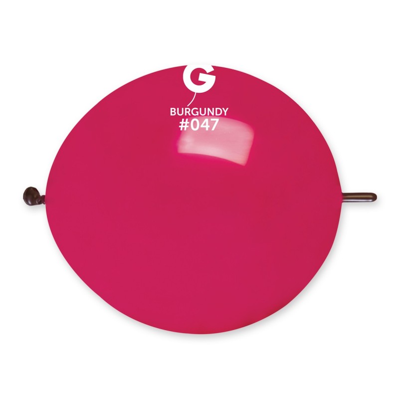 Solid Balloon Burgundy G-Link #047 - 13 in.