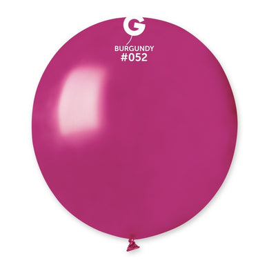 Metallic Balloon Burgundy #052 - 19 in.