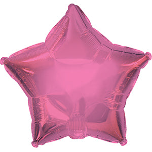 Self Sealing Star Shaped Foil Balloons - 7 in. (3 Pack) Pink