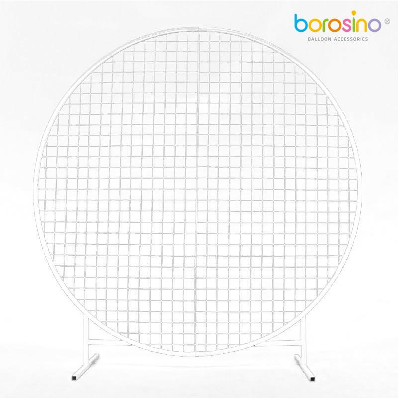 Metal Gridded Round Arch - B458