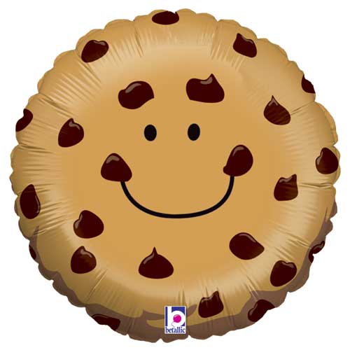 Chocolate Chip Cookie Shape Foil Balloon 21 in.