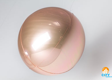 Orb Foil Balloon Sphere 21 in. - Rose Gold