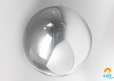 Orb Foil Balloon Sphere 21 in. - Silver