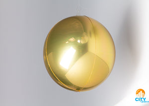 Orb Foil Balloon Sphere 21 in. - Gold