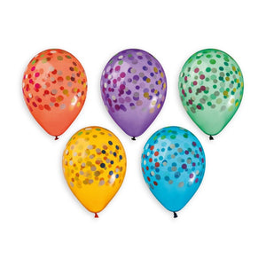 Colorful Confetti Crystal Balloon 13 in.