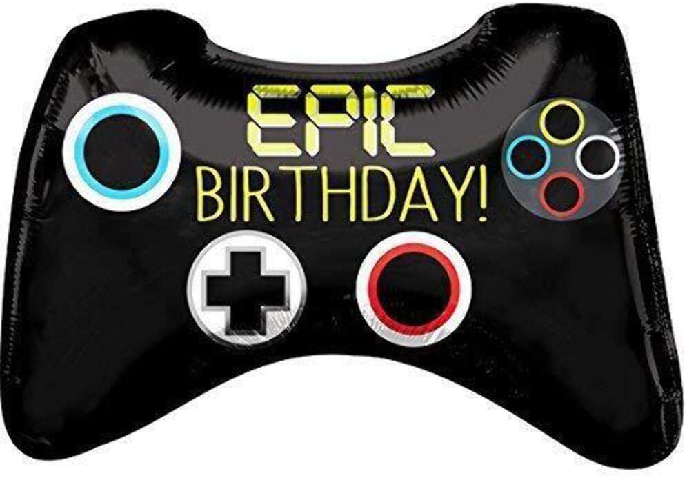 Epic Birthday Game Controller Foil Balloon 28 in.