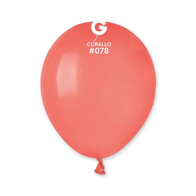 Solid Balloon Corallo #078 - 5 in.