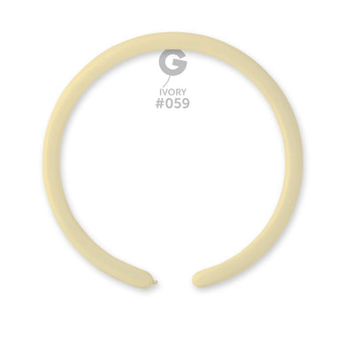 Solid Balloon Ivory #059 - 1 in.