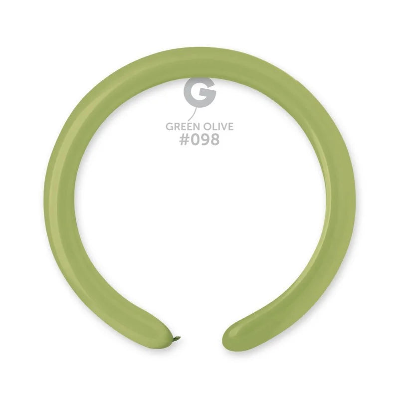 Solid Balloon Olive Green #098 - 2 in.