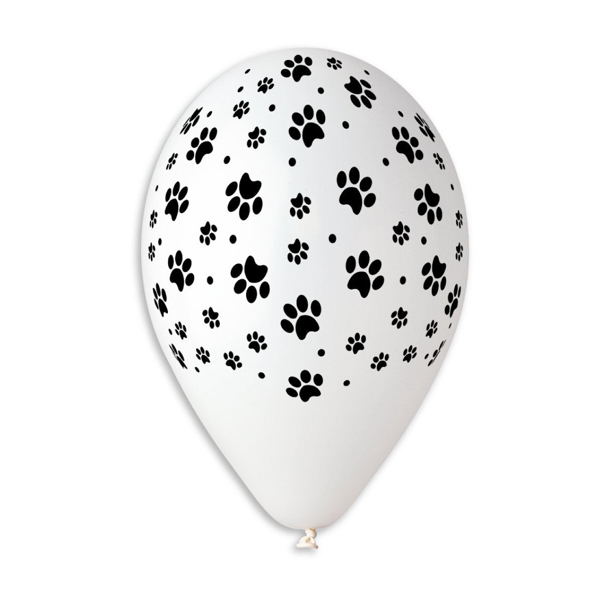 Globo estampado de patas de perro de 12 pulgadas.