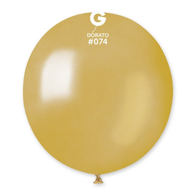 Metallic Balloon Dorato #074 - 19 in.