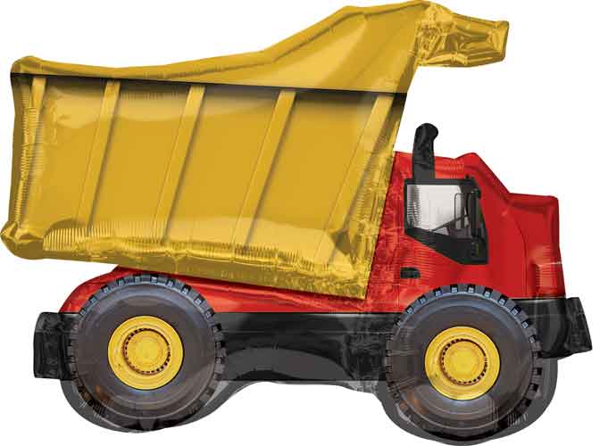 Dump Truck Shape Foil Balloon 32 in.