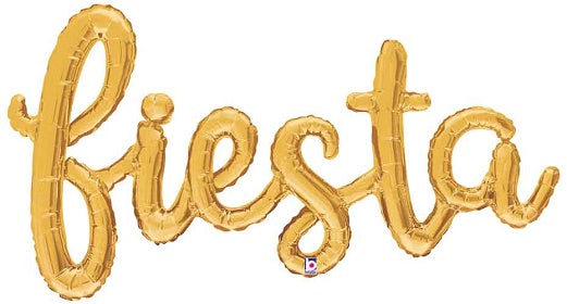 "Fiesta" Script Foil Balloon 53 in.