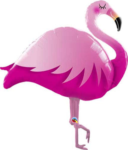 Pink Flamingo Shape Foil Balloon 46 in.