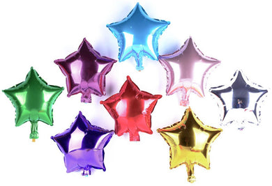 Self Sealing Star Shaped Foil Balloons - 7 in. (3 Pack)