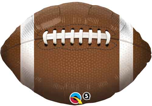 Junior Football Shape Foil Balloon 18 in.