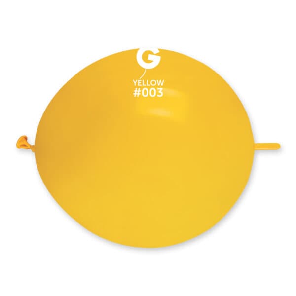 Globo sólido amarillo G-Link #003 - 13 pulg.