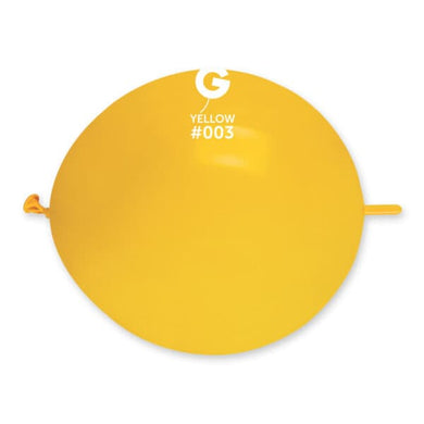 Solid Balloon Yellow G-Link #003 - 13 in.