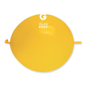Solid Balloon Yellow G-Link #003 - 13 in.