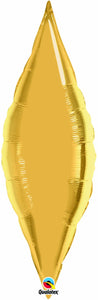 Taper Foil Balloon 13 in. - Gold