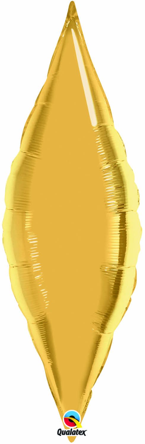 Taper Foil Balloon 27 in - Gold