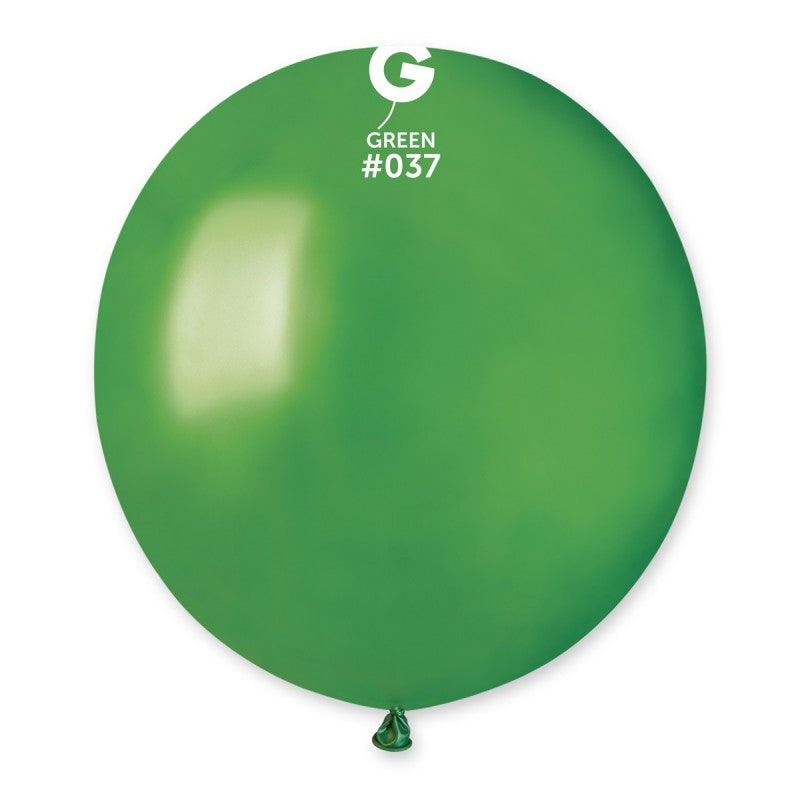Metallic Balloon Green #037 - 19 in.