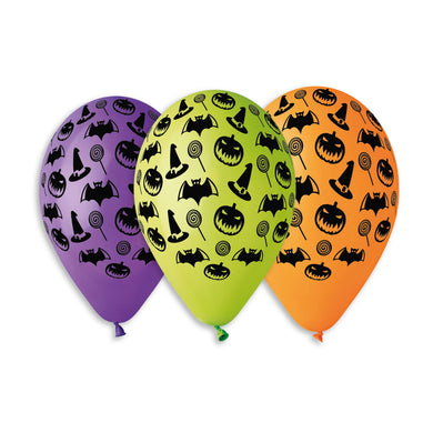 Halloween Texture Printed Assorted Balloons Assorted 13 in. #217