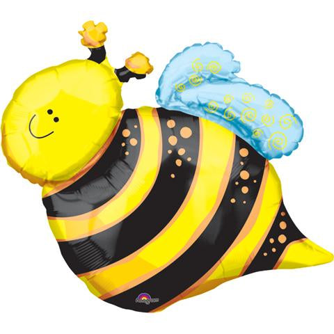 Happy Bee Foil Balloon 25 in.