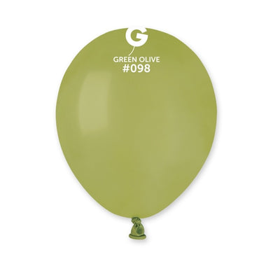 Solid Balloon Olive Green #098 - 5 in.