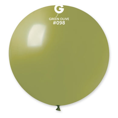 Solid Balloon Olive Green #098 - 31 in. (x1)