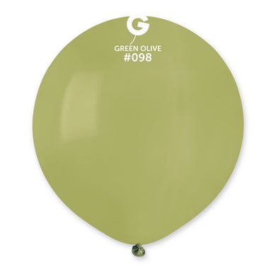 Solid Balloon Olive Green #098 - 19 in.