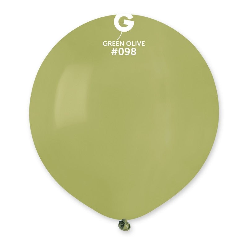 Solid Balloon Olive Green #098 - 19 in.