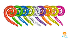 Load image into Gallery viewer, Kurly Spiral Foil Balloons 14.in.- 3 pack (Choose your color)