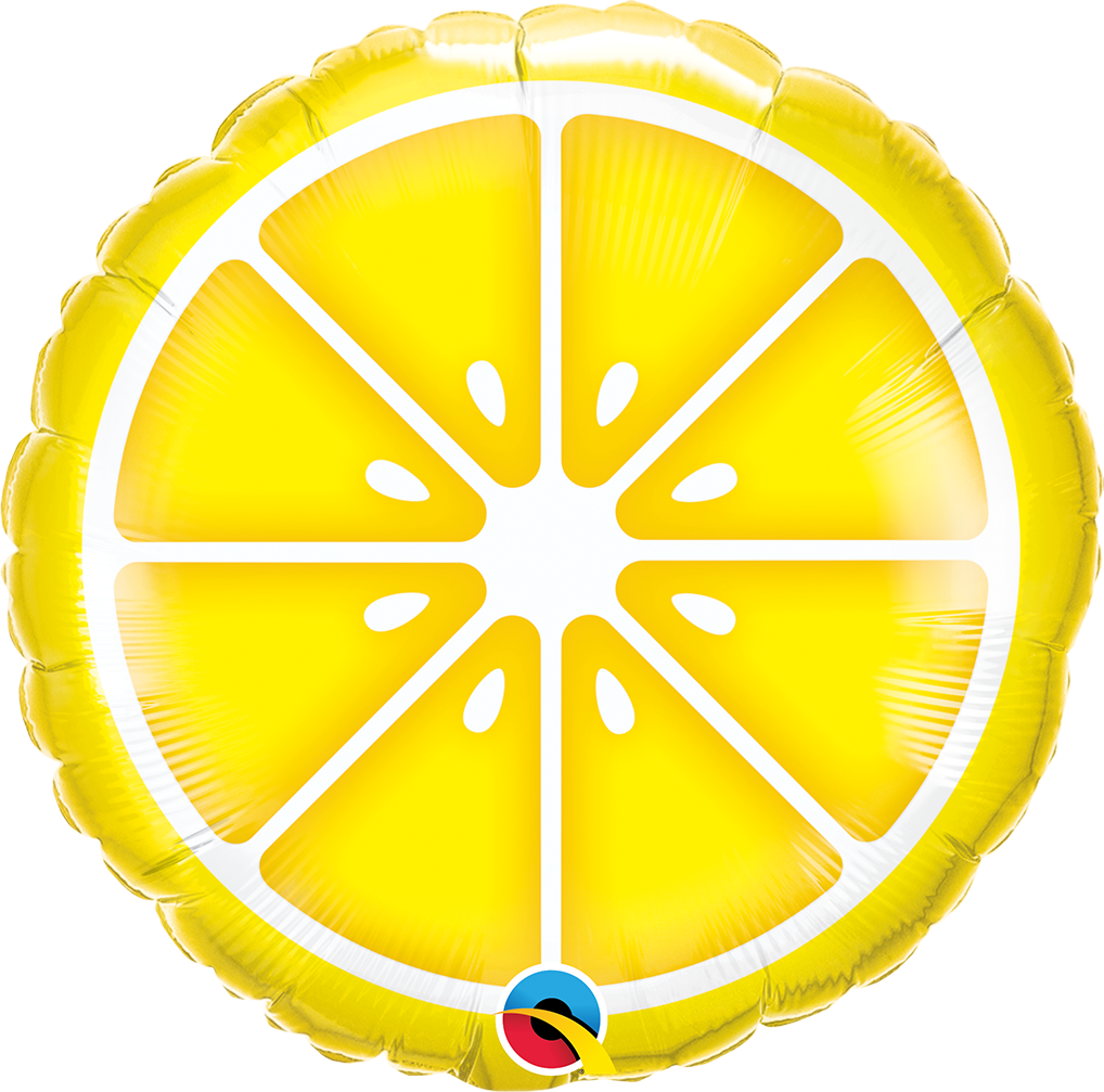 Sliced Lemon Foil Balloon 18 in.