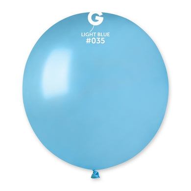 Metallic Balloon Light Blue #035 - 19 in.