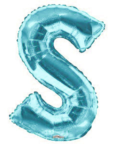 Light Blue Foil Letters (A to Z) - 14 in.