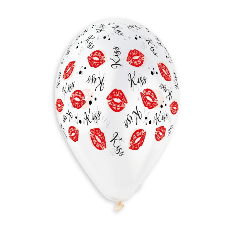 Crystal Lipstick & Kiss Balloon 13 in.