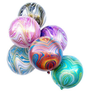 Marblez Foil Orbz Balloon (Choose Color)