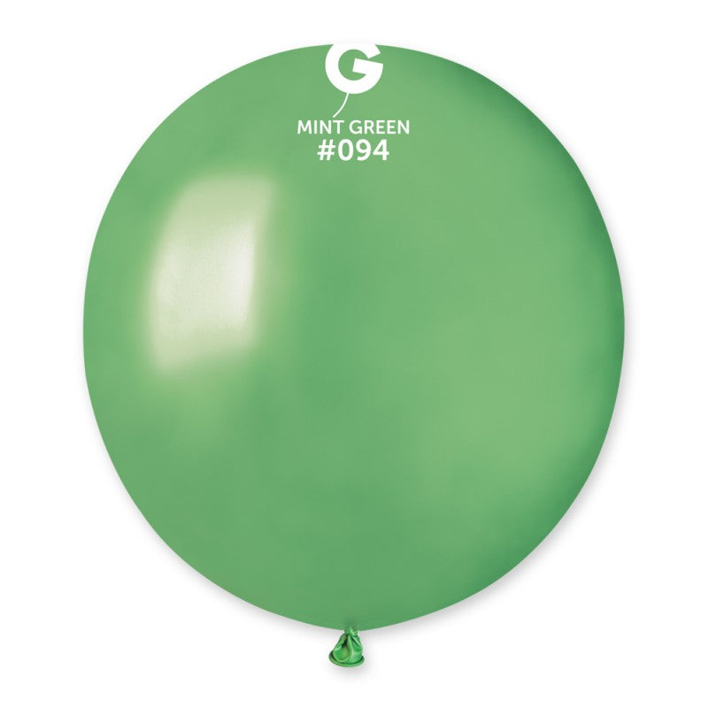 Globo Metálico Verde Menta #094 - 19 pulgadas