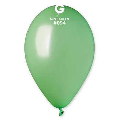 Metallic Balloon Mint Green #094 - 12 in.