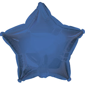 Self Sealing Star Shaped Foil Balloons - 7 in. (3 Pack) Navy Blue