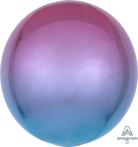 Ombre Orbz Foil Balloon 16 in. (Choose Color)