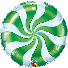 Load image into Gallery viewer, Round Peppermint Foil Balloon (Choose Size/Color)